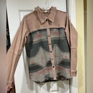 Mystree Aztec shacket